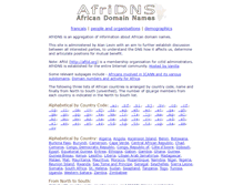 Tablet Screenshot of afridns.org